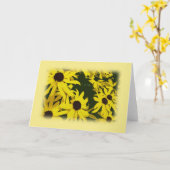 Gelbfärbung der Blume Karte (Gelbe Blume)
