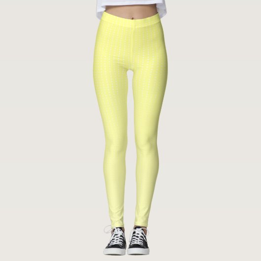 Gelbfärbung der weißen Punkte Leggings (Vorderseite)