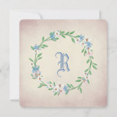 Gelbfärbung des Wasserfarbenkreaals mit Gänsehaut  Einladung (Vorderseite)