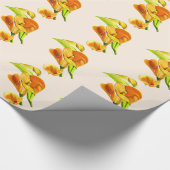 Gelbfärbung Geschenkpapier (Ecke)