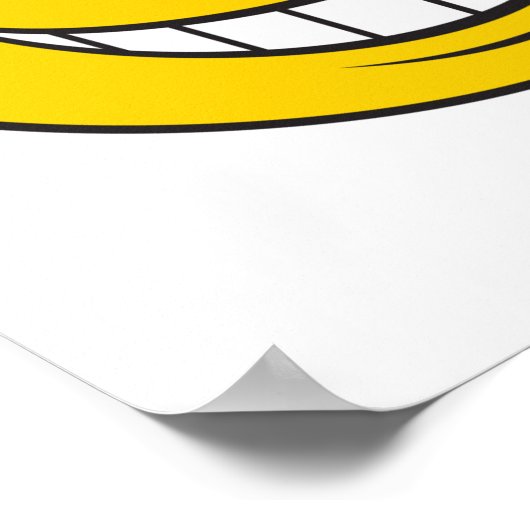 Gelbfärbung Poster (Ecke)