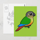 Gelbfärbung Postkarte (Vorne/Hinten)