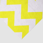 Gelbfett Zickzack mit Monogramm Seidenpapier (Ausschnitt)