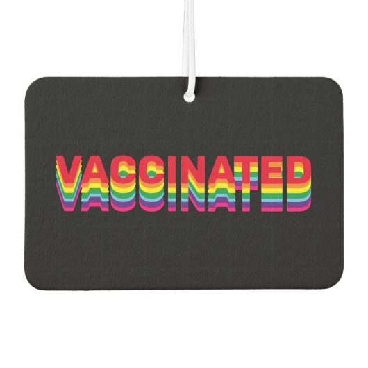 Gelbfieber-LGBTQ-Regenbogenauto Autolufterfrischer (Vorderseite)