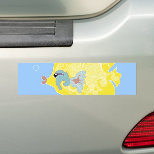 Gelbfisch Autoaufkleber (Auf Auto)