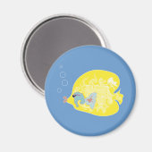 Gelbfisch Magnet (Vorderseite/Rückseite)