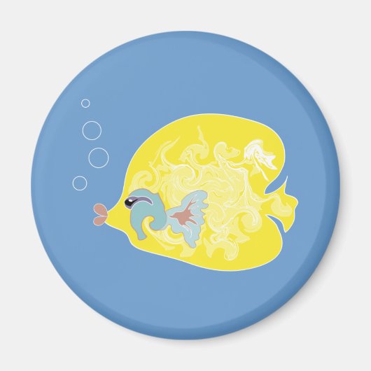 Gelbfisch Magnet (Vorne)