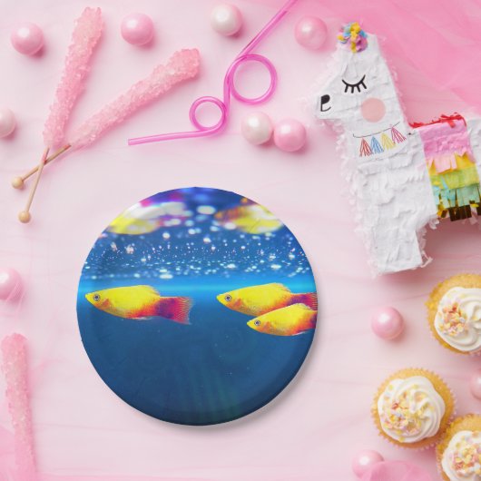 Gelbfisch Pappteller (Party)