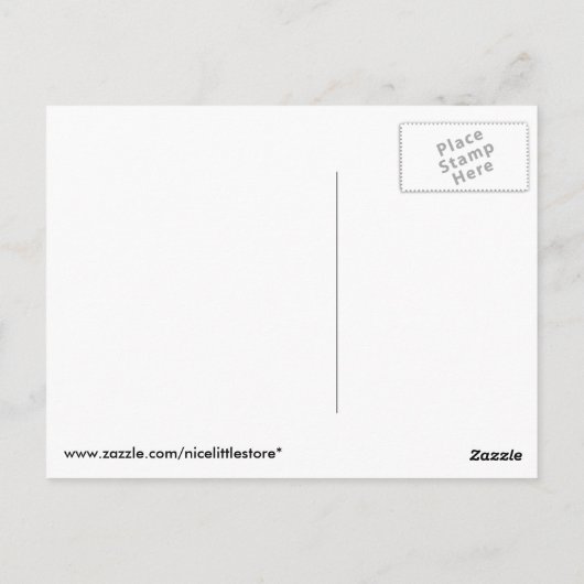 Gelbfisch Postkarte (Rückseite)