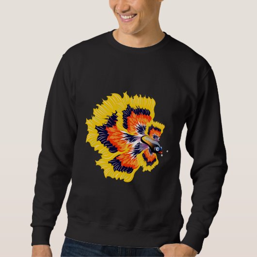 Gelbfisch Sweatshirt (Vorderseite)