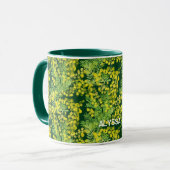 Gelbflaumige Blume Tasse (Vorderseite Links)