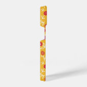 Gelbflorale Ditrose iPhone Hülle (Rechte Seite)