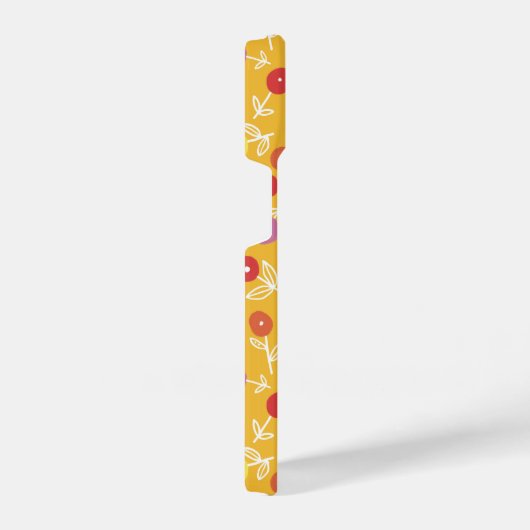 Gelbflorale Ditrose iPhone Hülle (Rechte Seite)