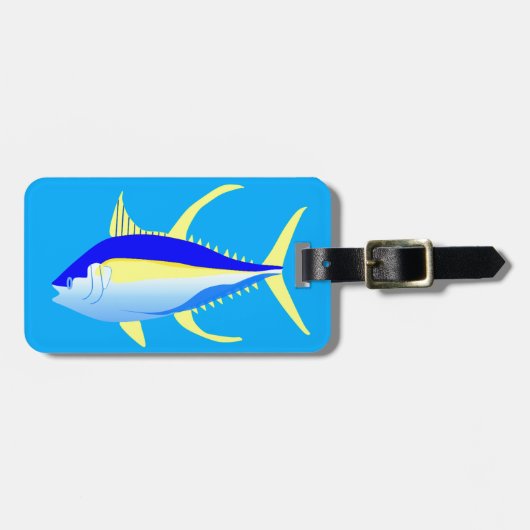 Gelbflossen-Thunfisch Gepäckanhänger (Vorderseite horizontal)