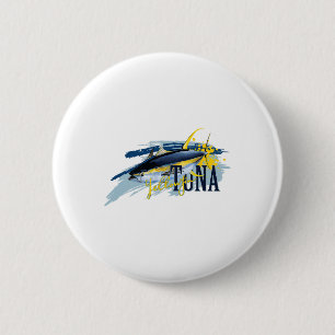 Gelbflossen-Thunfisch Tiefseeangeln Segler Fischer Button