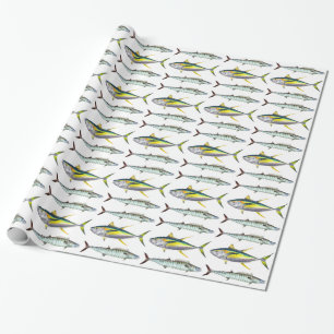 Gelbflossen- und Weißfisch Geschenkpapier