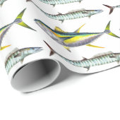 Gelbflossen- und Weißfisch Geschenkpapier (Rolleneckpunkt)