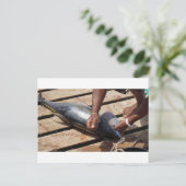 Gelbflossenthun Postkarte (Stehend Vorderseite)