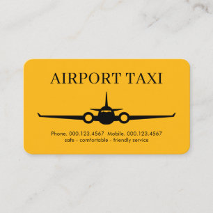 Gelbflugplatz-Taxidienst Visitenkarte