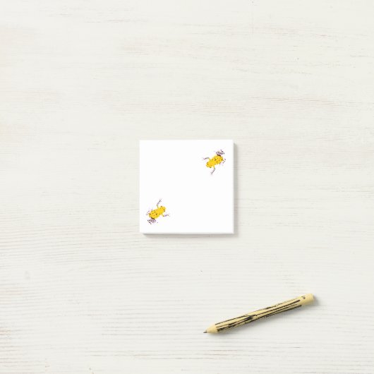 Gelbfrosch Post-it Klebezettel (Auf Schreibtisch)