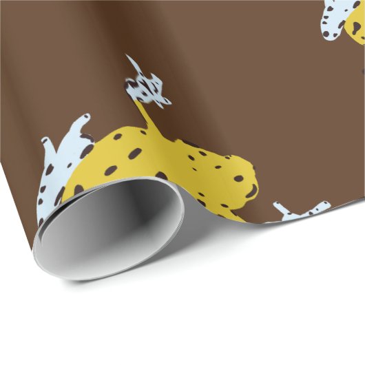 Gelbfrösche Geschenkpapier (Rolleneckpunkt)