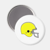 Gelbfußballhelm Magnet (Vorderseite/Rückseite)
