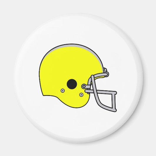 Gelbfußballhelm Magnet (Vorne)