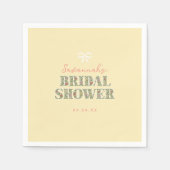 Gelbgarten Brautparty Serviette (Vorderseite)