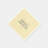 Gelbgarten Brautparty Serviette (Ecke)
