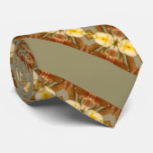 Gelbgelb Gemustert Krawatte (Gerollt)
