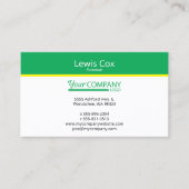 Gelbgelb Minimalistisch, Beruflich einfach Visitenkarte (Vorderseite)