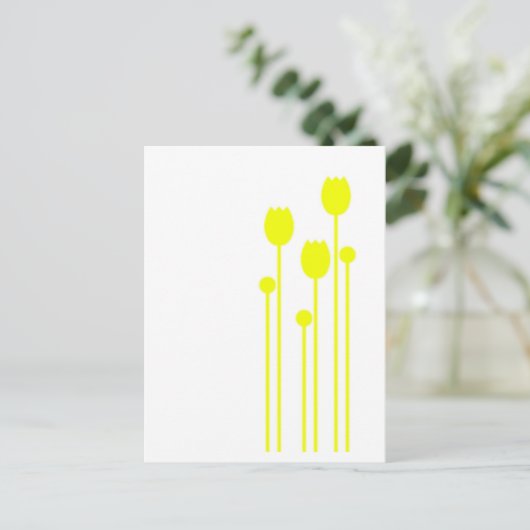 Gelbgelb, Vintag Postkarte (Stehend Vorderseite)