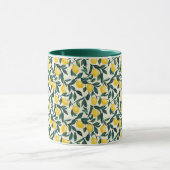 Gelbgelbe Lemon Gemustert Tasse (Zentrum)
