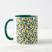 Gelbgelbe Lemon Gemustert Tasse (Links)