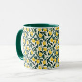 Gelbgelbe Lemon Gemustert Tasse (Vorderseite Links)