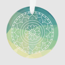 Gelbgelbe Mandala Inspiration Harmonie Blume