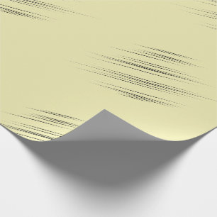 Gelbgelbe, moderne Wedge-förmige Schlaganfälle Geschenkpapier