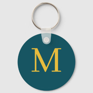 Gelbgelbe Trends mit Monogramm Schlüsselanhänger