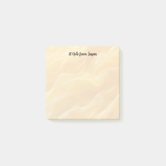 Gelbgelber Abstrakter Hintergrund Post-it Klebezettel (Vorderseite)