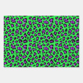 Gelbgelber Aquamariner Leopard Geschenkpapier Set (Vorderseite)