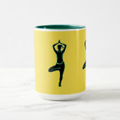 Gelbgelber Yoga Tasse (Zentrum)