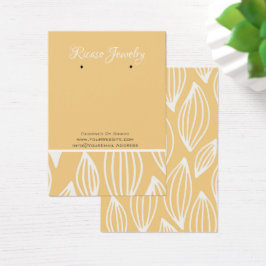 Gelbgelbes Blattmuster Ohrhintergrund