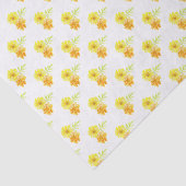 Gelbgelbes Geschenkpapier mit Marigold Seidenpapier (Ausschnitt)