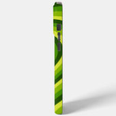 Gelbgelbes Hypnotic Herz Liebe Muster Case-Mate iPhone Hülle (Rückseite / Links)