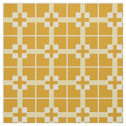 Gelbgelbes Kreuzmuster Stoff (Muster)