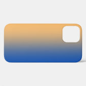 Gelbgelbes Orangenblau mit weichem Ton Case-Mate iPhone Hülle (Rückseite (Horizontal))