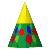 Gelbgelbes Party-Hutblüten Partyhütchen (Rückseite)