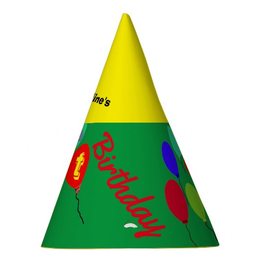 Gelbgelbes Party-Hutblüten Partyhütchen (Rechts)