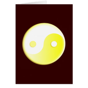 Gelbgelbes Yin/Yang-Symbol
