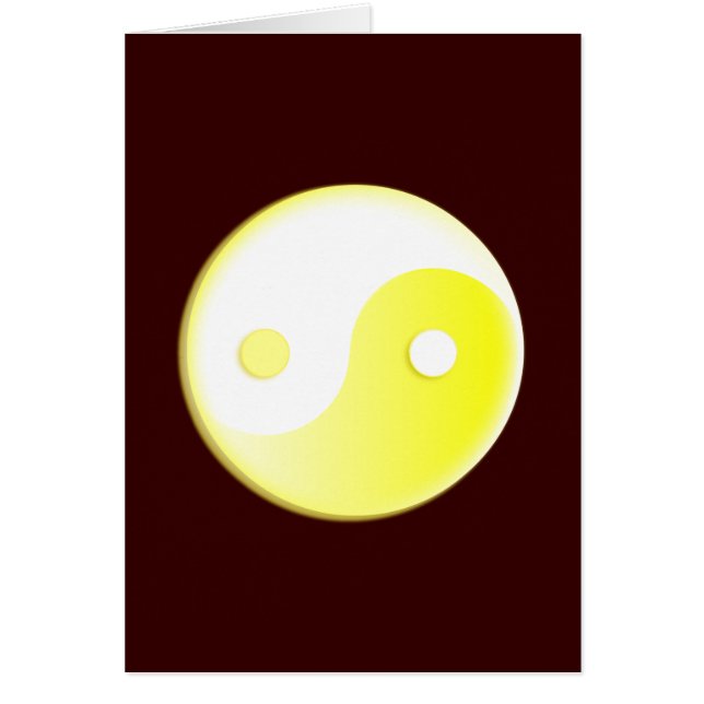 Gelbgelbes Yin/Yang-Symbol (Vorne)